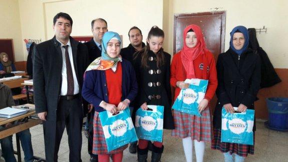Ataköy Ortaokulu Başarılı Öğrencilere Hediyeleri Verildi